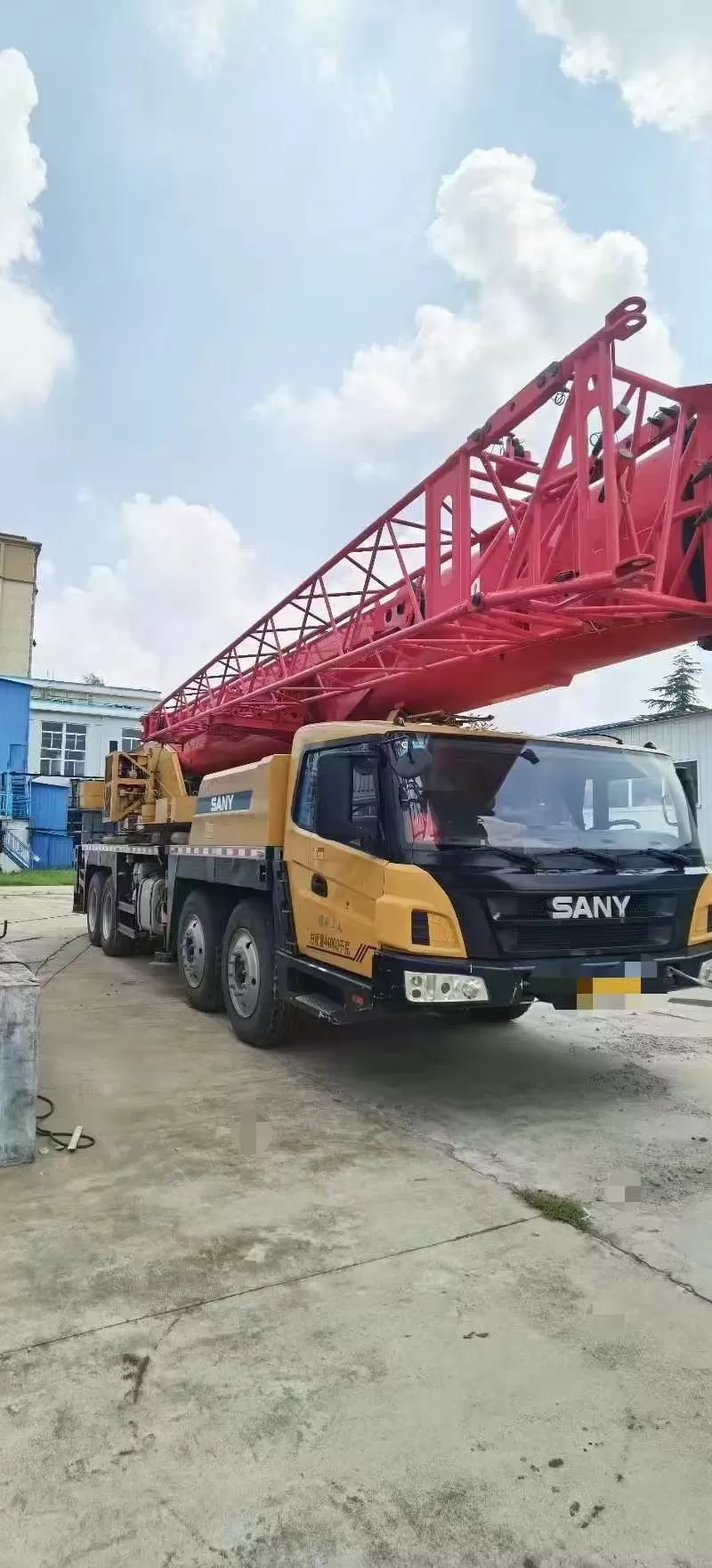 جرثقیل کارکرده 2020 sany 55t stc550t6 جرثقیل کامیون بالابر ماشین جرثقیل چرخ دار