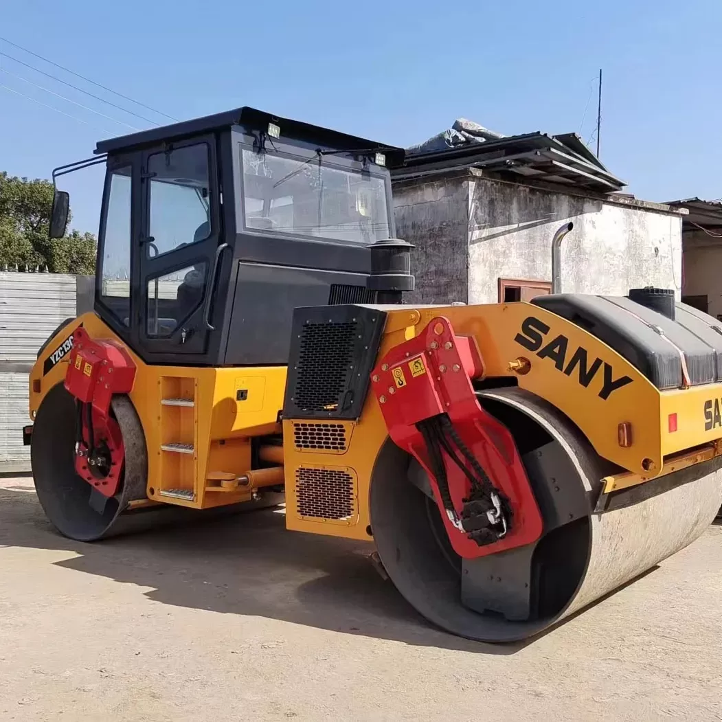 استفاده شده sany double drum road roller yzc13c road bulding mchinery