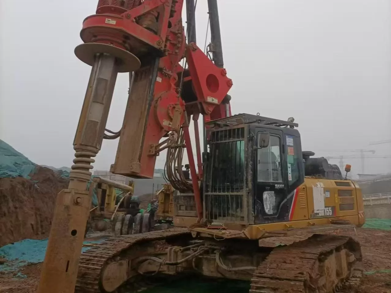 2019 sany piling machinery sr155 دکل حفاری چرخشی برای دریل پایه