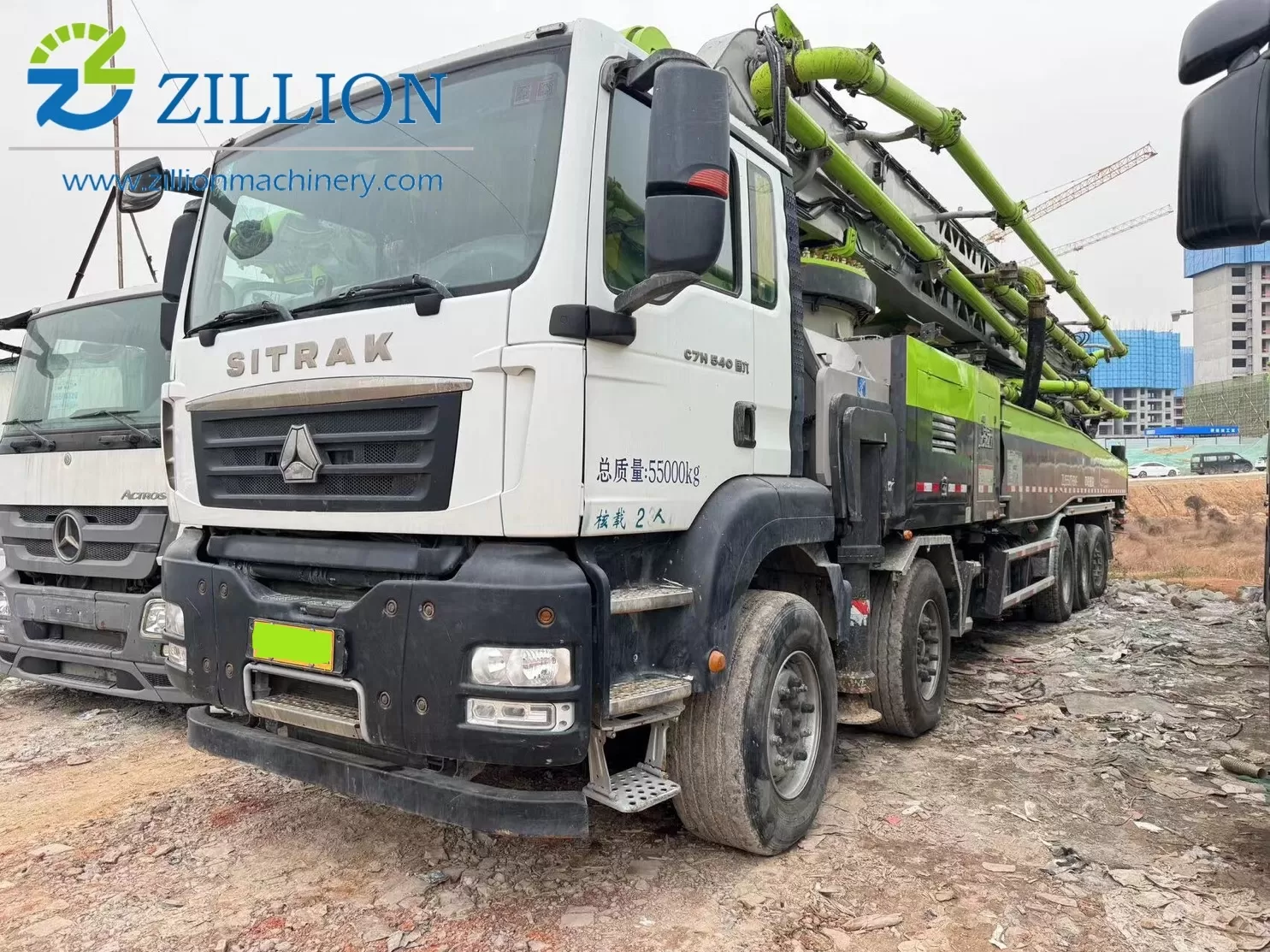 2022 zoomlion long boom truck-mount long boom truck-mount pompe long long boom 2022 zoomlion boom long boom truck-mounted car pump beton on sitrak chassis